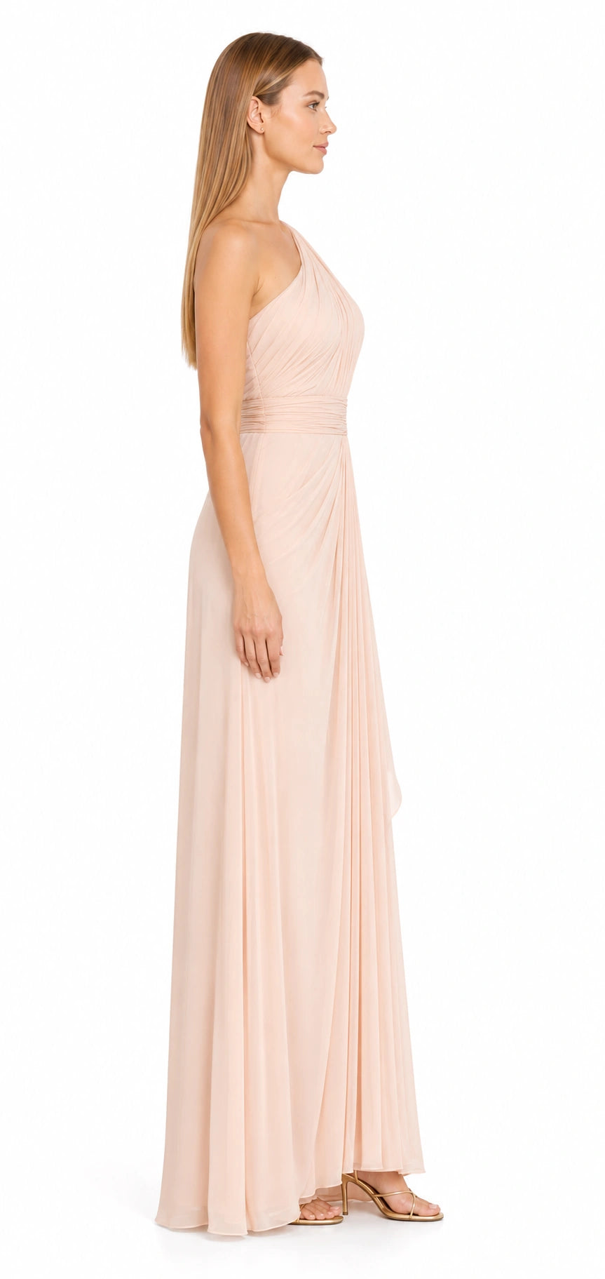 Göttliche Anmut Antikweiß Abendkleid von Douglas – Detailansicht