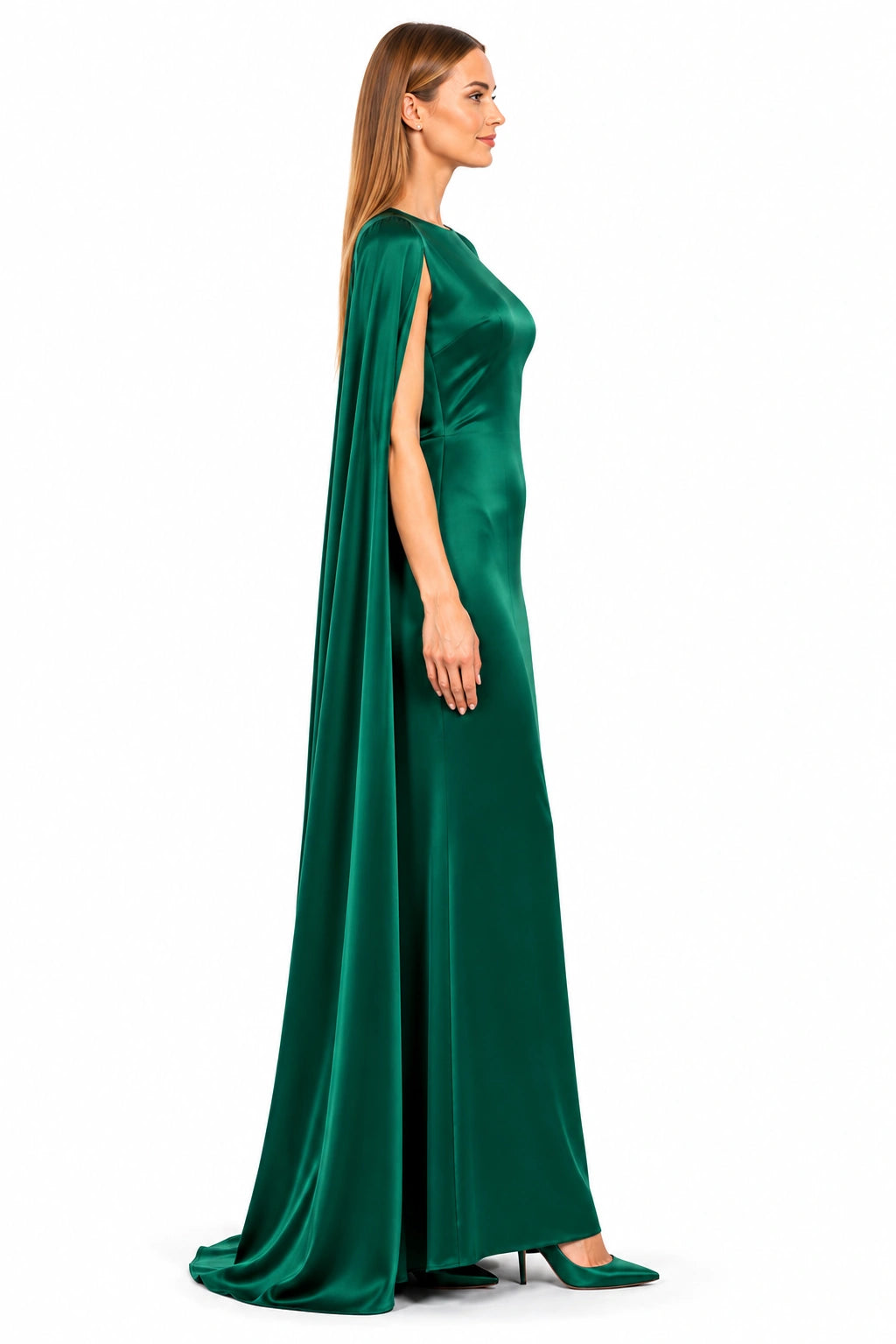 Smaragdtraum Smaragdgrün Abendkleid von Douglas – Detailansicht
